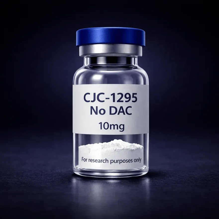 CJC-1295 no DAC 10 mg research vial, lyophilized powder, laboratory research use only